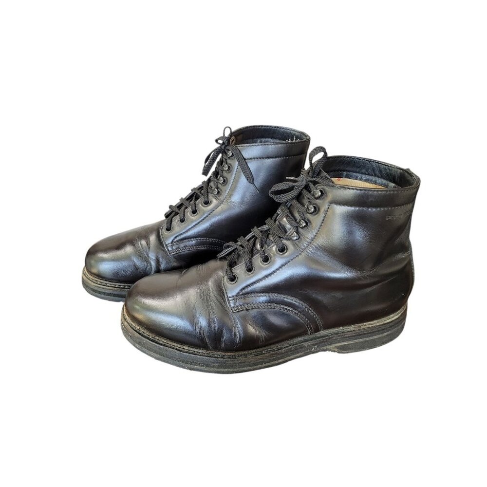 Vintage‎ POLO SPORT Ralph Lauren Boots Mens Size 10D Black Leather Combat MG1671